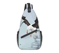 Albatross Bird At Sea Cross Chest Bag Zaino con imbracatura diagonale Borsa a tracolla Borsa da viaggio Escursionismo Zaini per uomo Donna