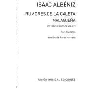 Albeniz Malaguena From Rumores De La Caleta (herrero) Gtr. Partitions pour Guitare