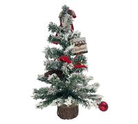 ALBERELLO NATALE DA INTERNI CON BASE CEPPO ADDOBBATO alto 50cm Ref 581015