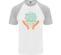Alberi Are The Answer Climate Change DA UOMO S/S Baseball T-Shirt