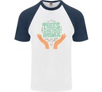 Alberi Are The Answer Climate Change DA UOMO S/S Baseball T-Shirt