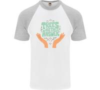 Alberi Are The Answer Climate Change DA UOMO S/S Baseball T-Shirt