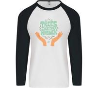 Alberi Are The Answer Climate Change Uomo L/S Baseball T-Shirt