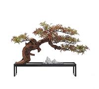 Alberi Artificiali Alberi Artificiali Paesaggio Bonsai Soggiorno Ufficio Pianta Finta Pianta In Vaso Struttura In Metallo Simulazione Montagna Innevata Simulazione Foglia D'Acero Colorata Pino Simula
