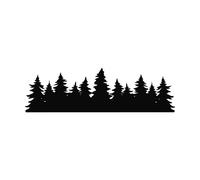 Alberi Banner per Camper Adesivo Camper Roulotte Camper Van Decalcomania Foresta