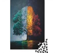 Alberi che mettono in mostra le quattro stagioni1000 Pezzi Impossibili Per Adulti, Giochi, Regali, Sfide Per Bambini70x50cm/1000pcs