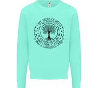 Alberi Che Mondo Meraviglioso Ambiente Felpa Bambini Ragazzi Ragazze Maglione