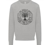 Alberi Che Mondo Meraviglioso Ambiente Felpa Bambini Ragazzi Ragazze Maglione
