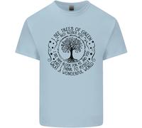 Alberi Che Mondo Meraviglioso Ambiente Maglietta Bambini Ragazzi Ragazze