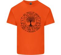 Alberi Che Mondo Meraviglioso Ambiente Maglietta Bambini Ragazzi Ragazze