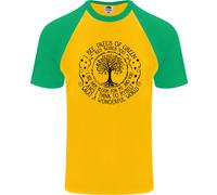 Alberi Che Mondo Meraviglioso Ambiente Maglietta Baseball S/S Uomo
