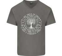 Alberi Che Mondo Meraviglioso Ambiente Maglietta In Cotone A V Per Uomo