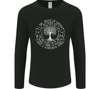 Alberi Che Mondo Meraviglioso Ambiente Uomo Manica Lunga T-Shirt