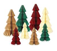 Alberi Di Carta Per Decorazione | Centrotavola 8 Pezzi Per Feste E Decorazioni | Alberi Di Natale Di Carta 3D,Per L'Inverno La Casa L'Ufficio La Stanza La Vacanza Il L'Appartamento La Cascina