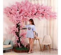 Alberi di Ciliegio Artificiali, Albero di Ciliegio Piangente, Grande Albero Finto Viola dei Desideri,Adatto per Centri Commerciali per Matrimoni, Feste, Banchetti di Compleanno,02,100×80cm
