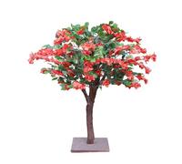 Alberi di fiori artificiali in tessuto di seta, grandi piante finte da terra con forme naturali e realistiche, for l'architettura del paesaggio interna ed esterna(3m)