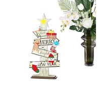 Alberi di Natale - arredamento da tavolo in legno per display per le vacanze | Legno rustico con design a più livelli, affascinante fulcro per mantello sugli per, scena festiva