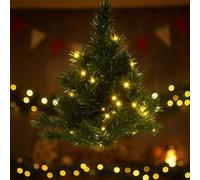 Alberi Di Natale Galleggianti, Luci Di Natale Aeree Creano Un'atmosfera Festosa Da Sogno, Albero Di Natale Sospeso Con Luci A LED Bianche Calde, Decorazioni Natalizie Fai Da Te Per La Casa