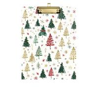 Alberi di Natale Piatto Appunti Foro Trasparente per Calcio Softball Coaching Dimensioni 9 x 12