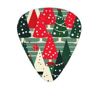 Alberi di Natale Stampa Organizer Scatola di Immagazzinaggio Spessore Differente Plettri per Chitarra Acust