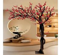 Alberi Di Prugna Artificiali, Albero Di Prugna Simulato For La Decorazione Di Paesaggi E Luoghi - Uso Interno Ed Esterno, For Ristoranti, Centri Commerciali, Riunioni(C,4.5X3M)