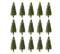 Alberi di simulazione del paesaggio 15PCS di mini modelli di cedro per abbellire il tuo ambiente modello