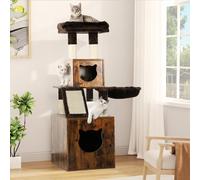 Alberi e rifugi per gatti Combinare il gatto albero e la lettiera per rendere più semplice per il tuo animale domestico esplorare, riposare, giocare e fare i bisogni in un unico luogo. Se necessario,