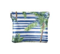 Alberi Estivi Tropicali Verde Moda Cuoio DELL'UNITÀ di elaborazione Piccola Moneta Impermeabile Chiusura Portafoglio Titolare di Carta per gli Uomini Donne Viaggio Bolsa pe