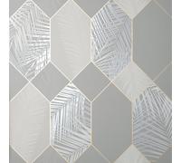 Alberi & Foglie Parati - Natura Tropicale Metallico Botanico Caratteristica Muro