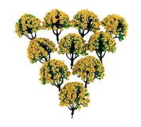 Alberi Miniatura Plastica Resina 6cm Realistici | Materiale plastica e resina atossica, per sicuro per bambini, vivaci e durata nel tempo