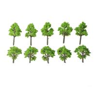 Alberi modellini in scala HO, 10 pezzi, 4 cm, in resina di plastica, modellini di treni, ferrovia in miniatura, paesaggi in miniatura, accessori per paesaggi