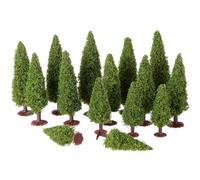 Alberi Modellismo Alberi Modello Miniatura Accessori Ferroviari H0 Pini 15 Pezzi Paesaggio Cedri Con Accessori di Base Mini Albero 1/100-1/150-1/200