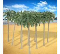 Alberi Modellismo Plastico Resina 7cm Scala 150 | Scala 1:150, altezza 7cm, perfetti per diorami ferroviari, scene spiaggiate, foreste tropicali