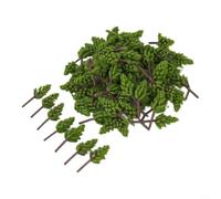 Alberi modello architettonico 100Pcs 38mm Street Layout | Realizzato in plastica flessibile, materiali sicuri, costruzione, mantiene la forma, colore verde realistico