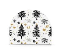 Alberi neri di Natale Portatovaglioli in acrilico per bagno, ristorante portatovaglioli autoportante per cucina decorazione domestica per tavolo, cucina