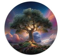 Alberi secolari al centro 1000pcs (67.5x67.5cm) - Luce dorata Puzzle Per Adulti GioGattotolo Fai-da-te
