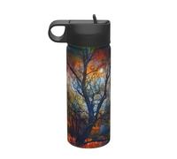 Alberi variopinti di vita che stampano l'acciaio inossidabile portatile del bollitore di sport isolato 18oz per il campeggio della palestra