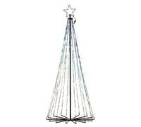 Albero 14 giochi di luce (L80 P80 H180 cm) LUMINEO 265 luci - LED RGB IP44 Nero 490807