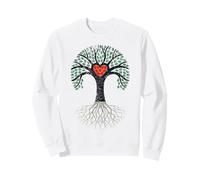 Albero Amore Radici Forte Corona Storia discendenza Felpa