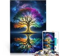 Albero arcobaleno di stelle Puzzle 1000 pezzi per adolescenti Giochi educativi Decorazione della casa offerte come regali per tutta la famiglia 38x26cm