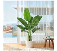 Albero Artificiale 120m Uccello del Paradiso, Pianta Artificiale Banano Artificiale, Pianta Finta da Interno, Palma Tropicale Albero Verde Finto con Vaso per la Decorazione della Casa Soggiorno