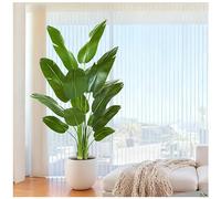 Albero Artificiale 200m Uccello del Paradiso, Pianta Artificiale PE Banano Artificiale, Pianta Finta da Interno, Palma Tropicale Albero Verde Finto con Vaso per la Decorazione della Casa Soggiorno