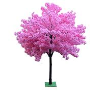 Albero Artificiale Grande Albero di ciliegio Rosa da 5 Piedi in plastica Albero Finto con Tronco Curvo Albero Artificiale utilizzato per Decorare Giardini Interni ed Esterni