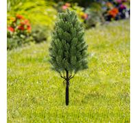 Albero artificiale, palo da giardino, micro paesaggio, cespugli realistici,