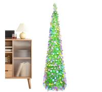 Albero Artificiale per Ambienti Interni - 1.5 Metri Decorazioni Pasquali Riutilizzabili - Pianta Artificiale con Cerchi Glitter Colorati,per Casa Soggiorno Festa Primavera Ingresso Appartamento Corrid