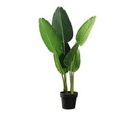 Albero Artificiale Pianta Artificiale Banana da Viaggio Artificiale Pianta Verde Finta in Vaso Decorazione per Piante da Interno Soggiorno Ornamenti Decorare (A 120 cm)