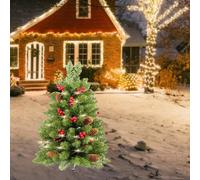 Albero artificiale topiario, cespugli realistici, piante con luci, palo da