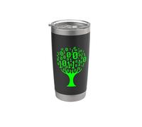 Albero binario Computer Coding Web Developer Programmatore Coder Bicchiere termico in acciaio inox doppia parete