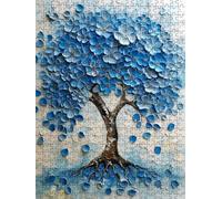 Albero Blu Puzzle 5000 Pezzi, 3D Puzzle per Adulti Impegnativo, Educa Puzzles Artistico, Divertente E Stimolante Puzzles Decorativo per La Famiglia, Regalo e Decorazione Pareti FNKL6-631