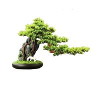 Albero Bonsai Artificiale Albero bonsai artificiale con vaso rotondo in ceramica, pianta artificiale ornamentale for soggiorno, ingresso, mobile TV